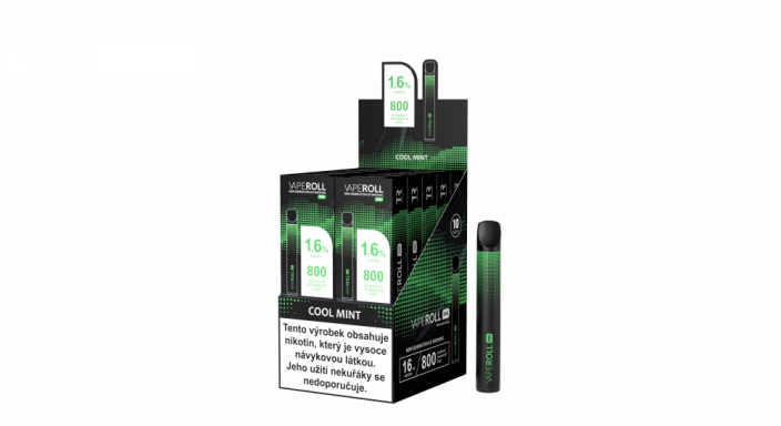 Jednorázová e-cigareta VAPEROLL ® One - COOL MINT